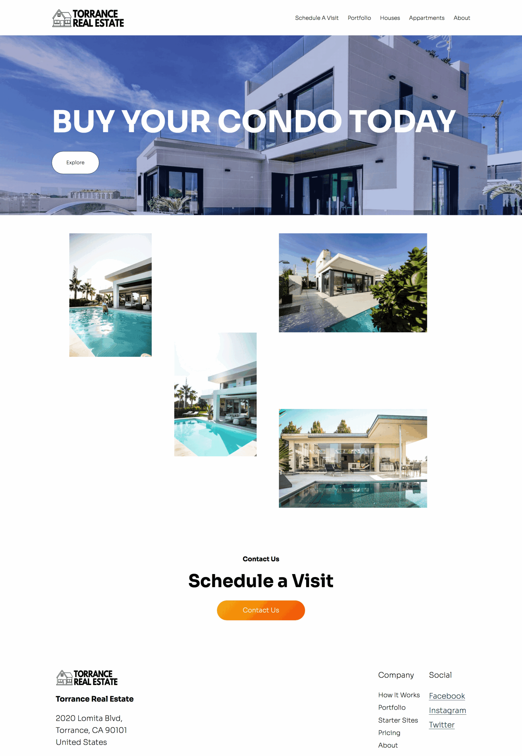 Webdesign Immobilien Screenshot