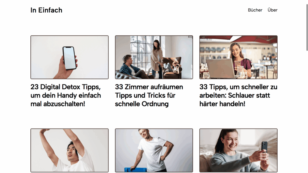 Website Blog Design Screenshot