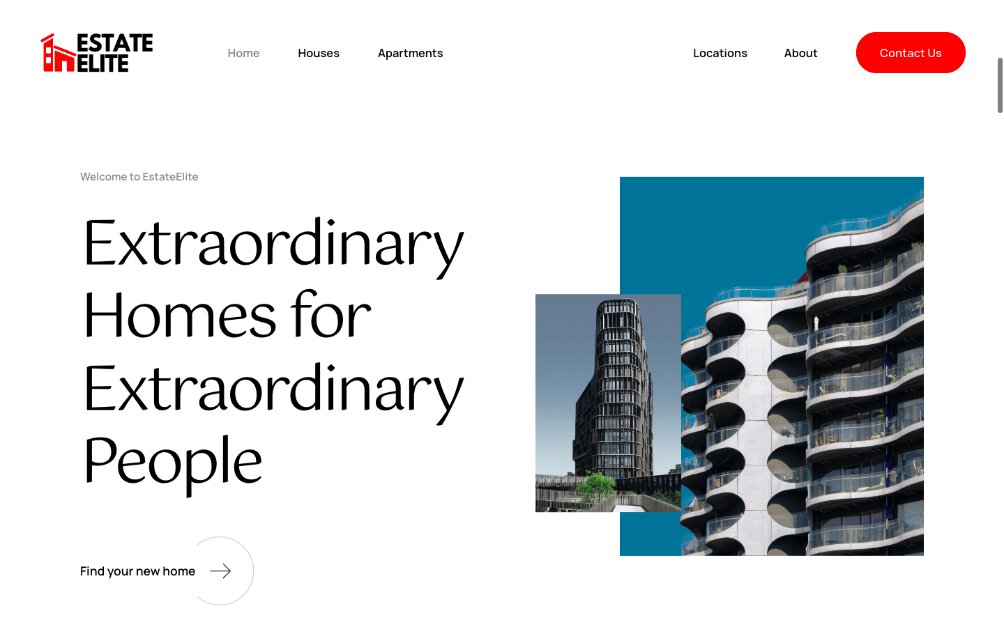 Website Realestate Bild